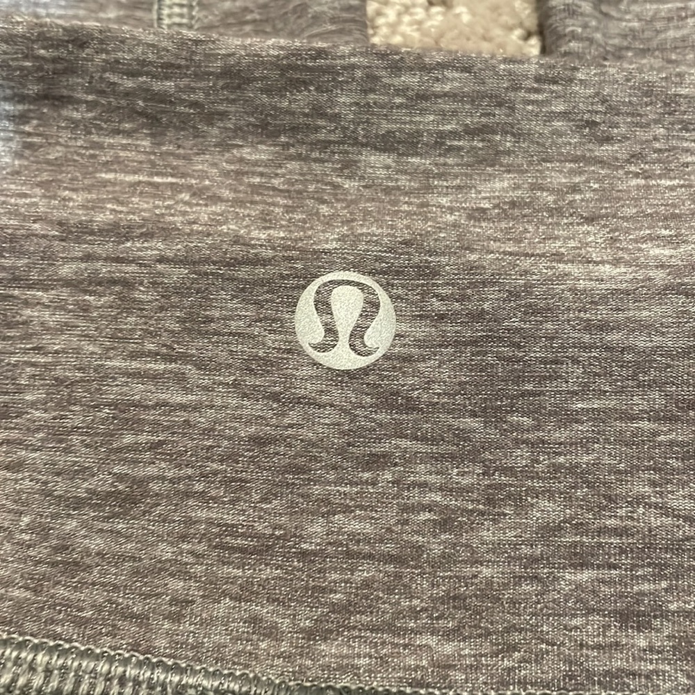 Gray Speckled Lululemon Full Length Leggings Size 6